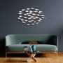 Wallity Alabalık Accesorio de pared de metal Multicolor